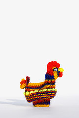 Image showing Knitted Easter chick