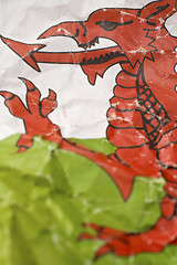 Image showing wales flag detail