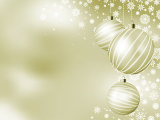 Image showing Elegant Christmas card with balls. EPS 8