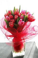 Image showing bouquet  of tulips 