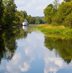 Image showing landscape on the river