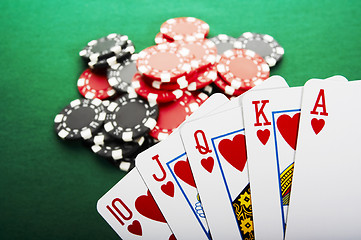 Image showing Royal flush