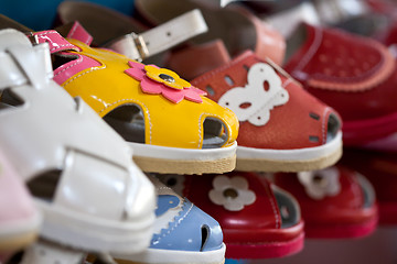 Image showing colorful children's shoes