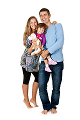 Image showing happy father, mother and daughter