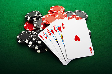 Image showing Royal flush