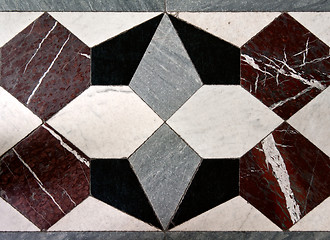 Image showing geometric patterns on the marble floor