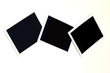 Image showing three white photo frame
