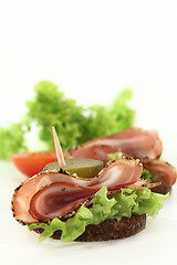 Image showing canape mit bacon