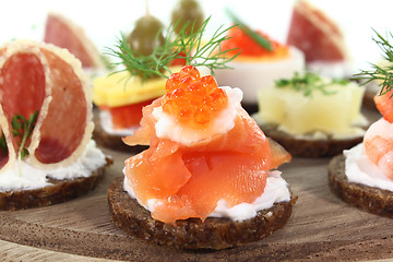 Image showing canapes