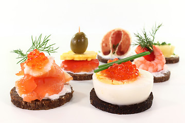 Image showing canapes