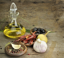 Image showing Cooking  Oil And Spices