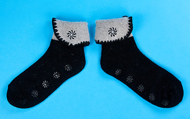 Image showing a pair of wool socks