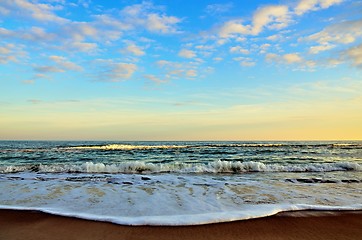 Image showing Sunset on the Black sea