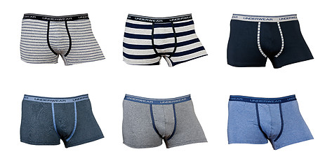 Image showing A collage of six male underwear