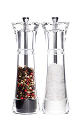 Image showing salt and pepper grinders