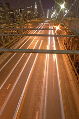 Image showing brooklyn bridge traffic
