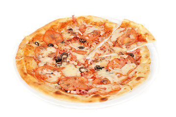 Image showing meat pizza