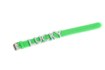 Image showing lucky green bracelet