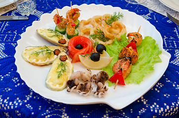 Image showing seafood set