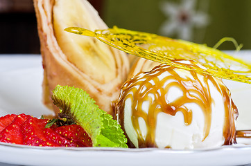 Image showing tasty pancake dessert