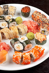 Image showing sushi set