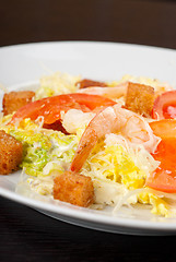 Image showing tiger shrimps salad