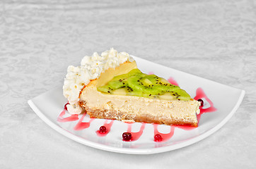 Image showing kiwi cake