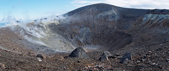 Image showing Grand (Fossa) crater of Vulcano island near Sicily, Italy