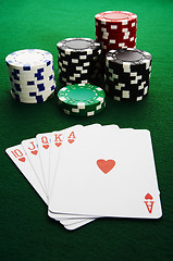 Image showing Royal flush