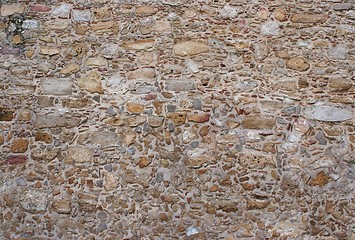 Image showing Ancient stone wall texture