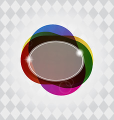 Image showing abstract colorful speech bubble