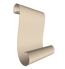 Image showing Illustration of an ancient scroll