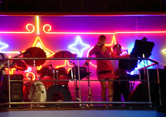 Image showing Band In The Nightclub