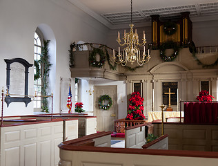Image showing Interior of Bruton Parish Church