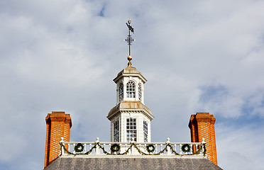 Image showing Roof of Governors palace in Williamsburg