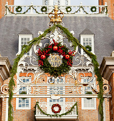 Image showing Entrance to Governors palace in Williamsburg