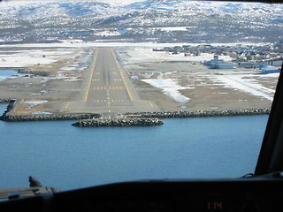 Image showing Aproaching Alta Airport in Norway