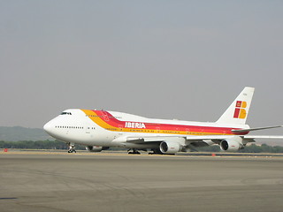 Image showing B-747 Iberia in Madrid