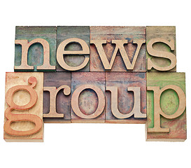 Image showing news group - internet concept 