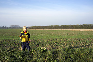 Image showing Boy in countryside