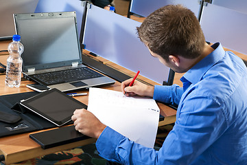 Image showing Taking notes