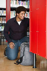 Image showing Man in library