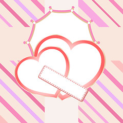 Image showing Love heart in bridal valentine cute wedding background