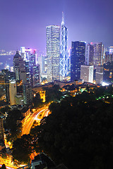 Image showing hong kong city at night