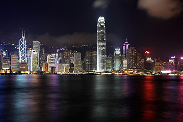 Image showing Hong Kong skyline at night