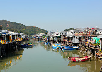 Image showing Tai O fishing village in Hong Kong