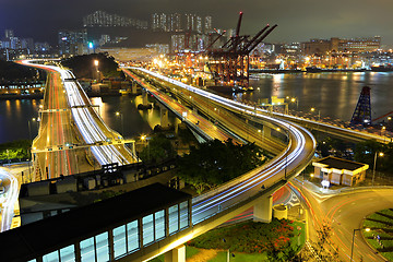 Image showing Cargo Terminal and highway