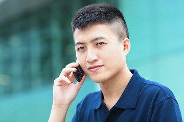 Image showing man with mobile phone