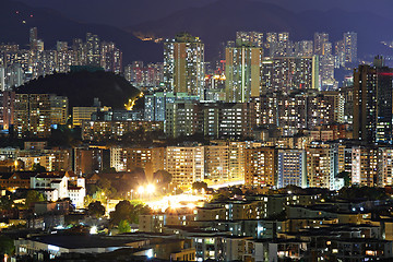 Image showing Hong Kong downtown at night