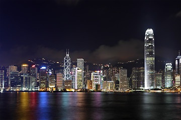 Image showing Hong Kong city night